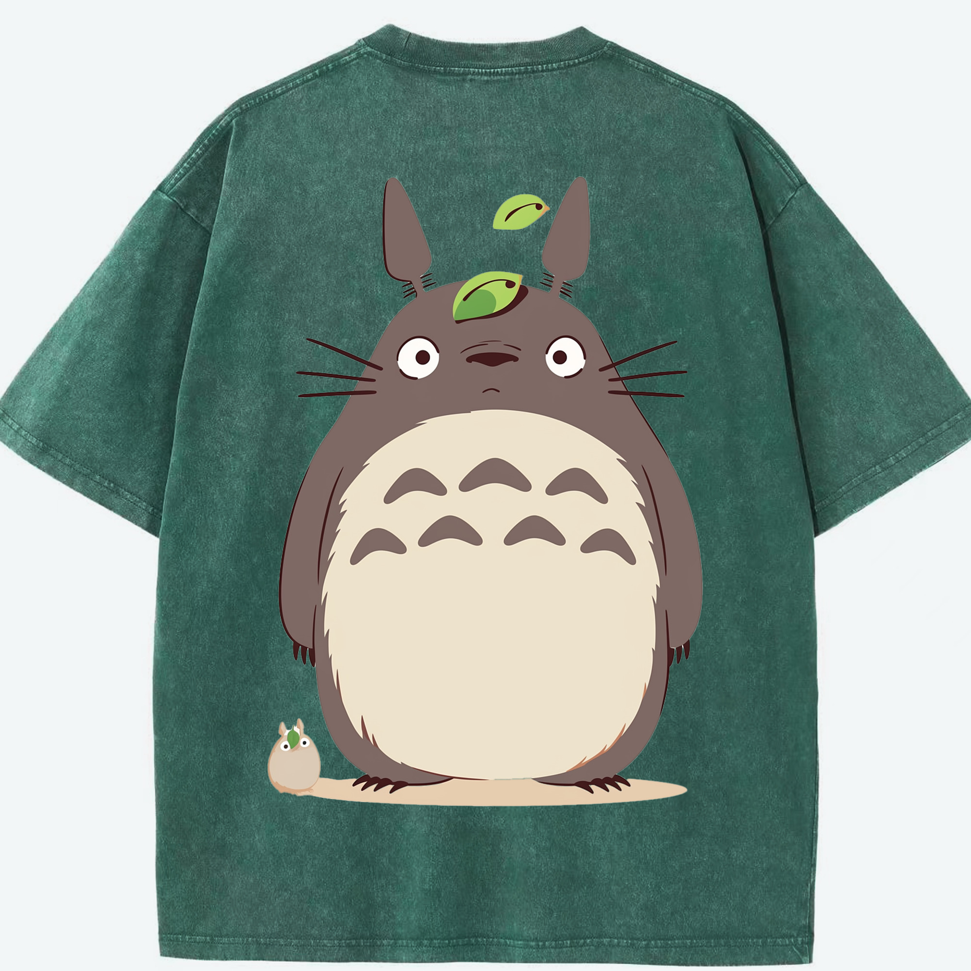 （画像用） となりのトトロ 草壁メイ 草壁サツキ My Neighbor Totoro Satsuki Kusakabe Mei Kusakabe 綿100% ヴィンテージ風 半袖Tシャツ（背面プリント）